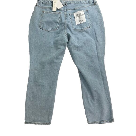 Good American x Zara NEW Classic Slim Distressed High Rise Jeans 20 / 52 NWT - Picture 2 of 8